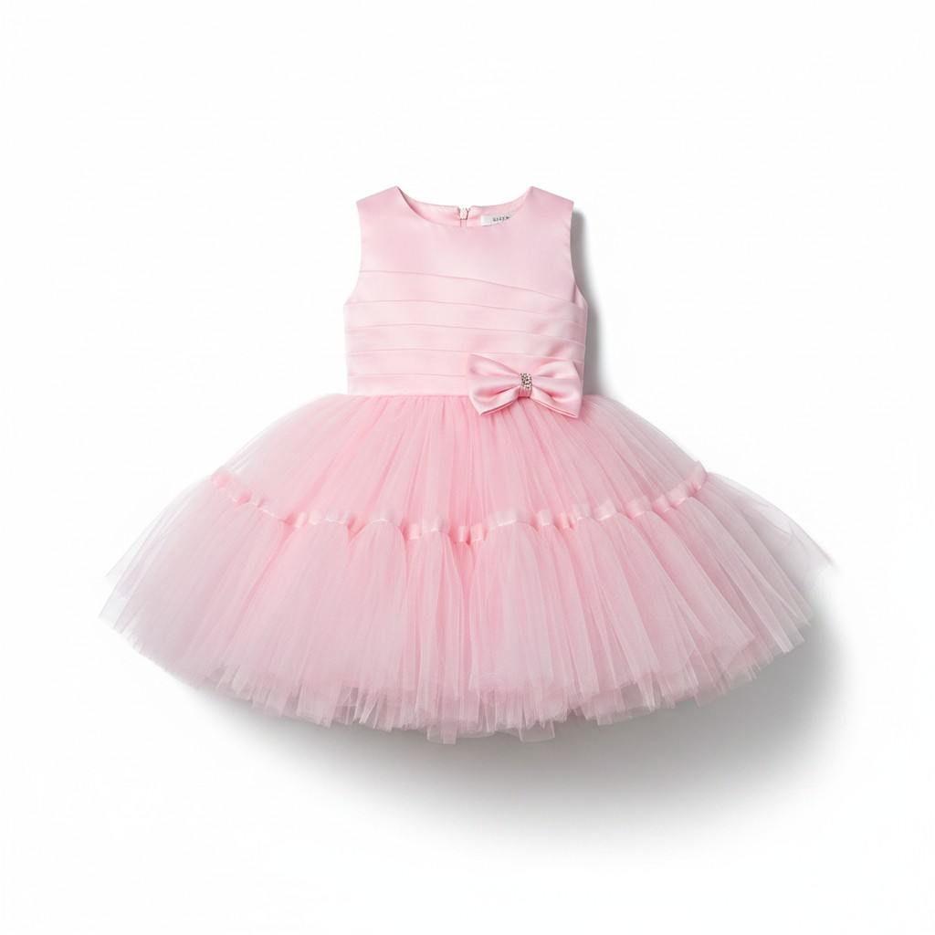 Girls Pink Tulle Party Dress – Age 2 Years