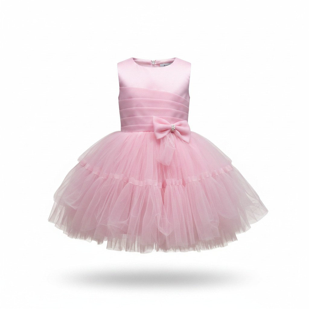 Girls Pink Tulle Party Dress – Age 2 Years