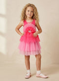 Girls Hot Pink Tulle Party Dress – Age 2 Years